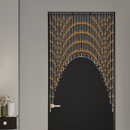 Amber Hanging Door Beads Crystal Curtain Partition