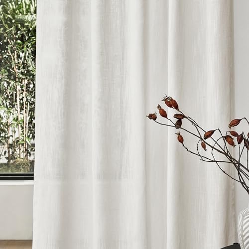 MYSKY HOME French Door Curtains 50x72 2pcs