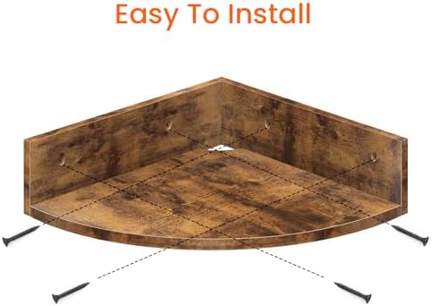 Homode 3 Tier Corner Shelf Wall Mount Set