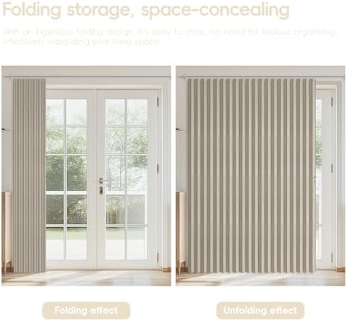 AJAZZ Blackout Doorway Curtains 1 Panel 98 W x 78 L