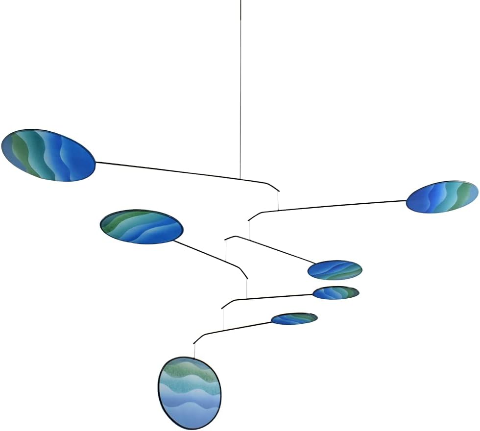 Ocean Blue Lumen Modern Indoor Mobile 22x42