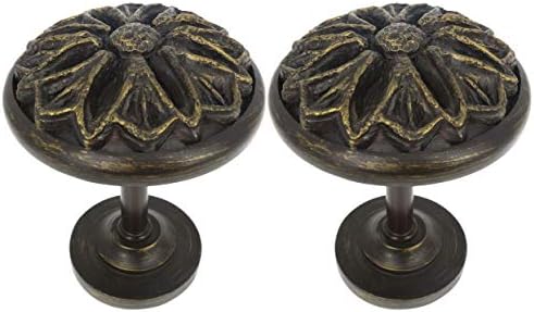 MERIVILLE 2-Piece Petal Medallion Holdbacks with Tassel Holder Bronze