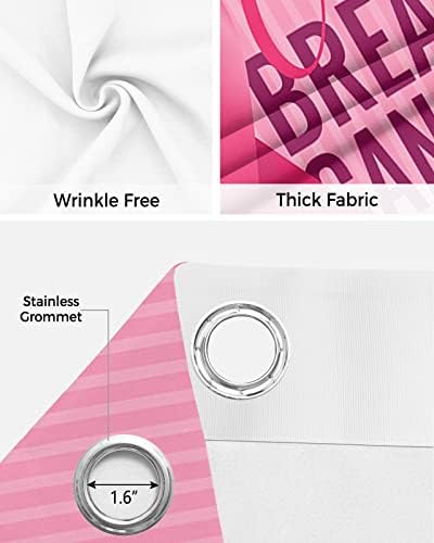 Cure Breast Cancer Door Curtain - 42x84 Blackout Panels