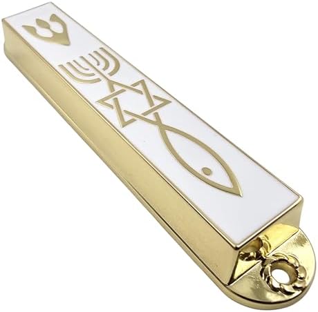 Protection Mezuzah Case with Scroll - 35 Inch White