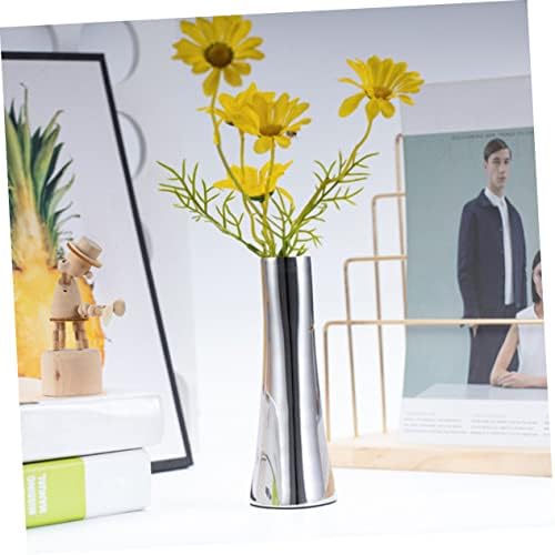Stainless Steel Flower Vase for Home Decor and Centerpieces