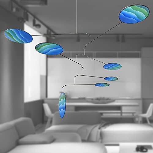 Ocean Blue Lumen Modern Indoor Mobile 22x42