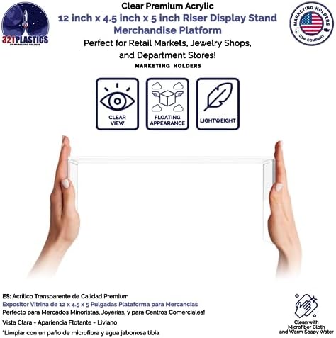 Clear Acrylic Riser Display Stand for Countertop