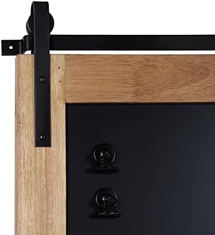 Kate and Laurel Samuels Wood Framed Chalkboard 24x36 Rustic Brown Magnetic