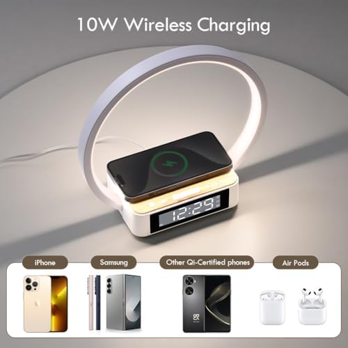 Smart Alarm Clock with Sunrise Simulation and Wireless Charging