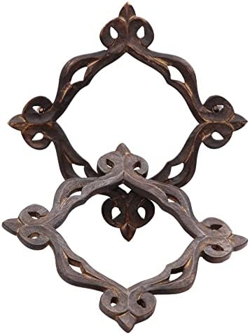RII Antique Wooden Curtain Tiebacks Rustic Decor Holdbacks