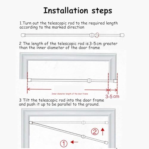 Japanese Kitchen Partition Noren with Telescopic Rod 1 Panel