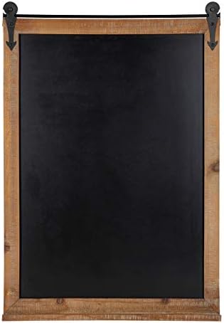 Kate and Laurel Cates Modern Farmhouse Barn Door Chalkboard