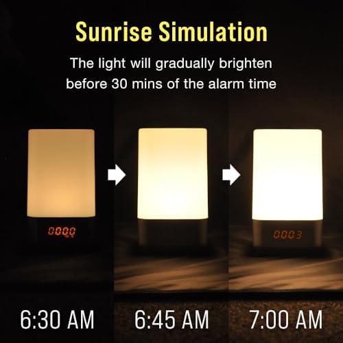 Sunrise Clock Wake Up Light with Natural Sound