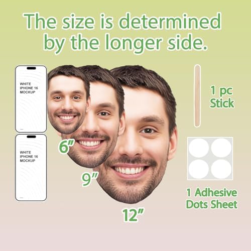 Custom Cardboard Cutout Fat Heads on Stick Big Head Props