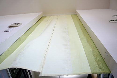 SunnyDayFabric Dooryway Curtain Green Tapestry Japanese Noren Matty Stripe