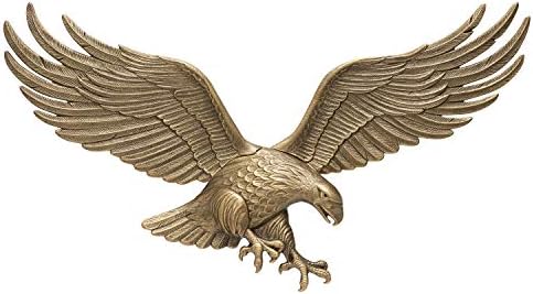 Whitehall Products Antique Brass Wall Eagle 00755 36x11in