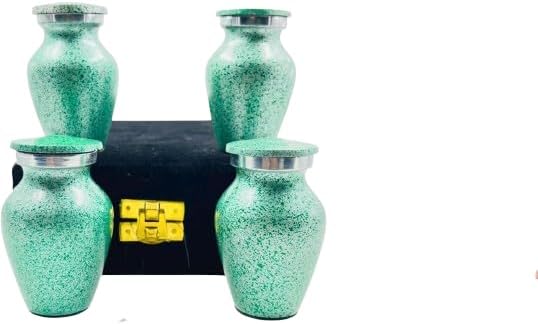 UNITEDCRAFT Green Marble Cremation Urn 3 Inch