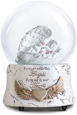 Pet Memorial Musical Snow Globe Angel Keepsake