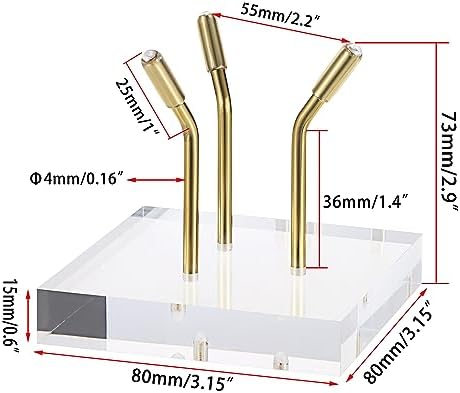 Hipiwe Gold Metal Easel with Acrylic Base Display Stand