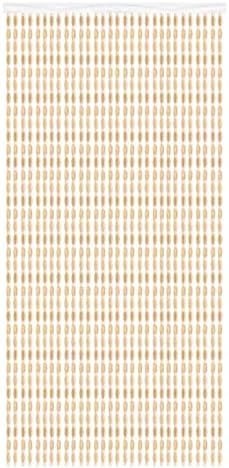 Bamboo Beaded Curtain for Doorway Room Divider Decor