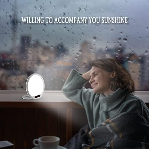 Portable Light Therapy Lamp with Sunrise Alarm