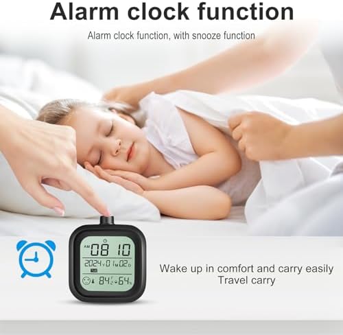 Digital Alarm Clock with Thermometer Hygrometer and Calendar