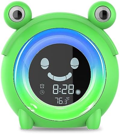 Wisoee Kids Sleep Training Alarm Clock with Night Light and Sound Machine