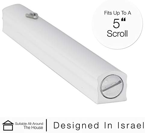 AS Mezuzah Silver Shin Design Aluminum Case