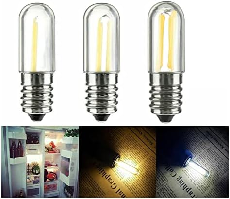 10Pcs Dimmable Mini E14 E12 LED Filament Bulbs Warm White Lighting
