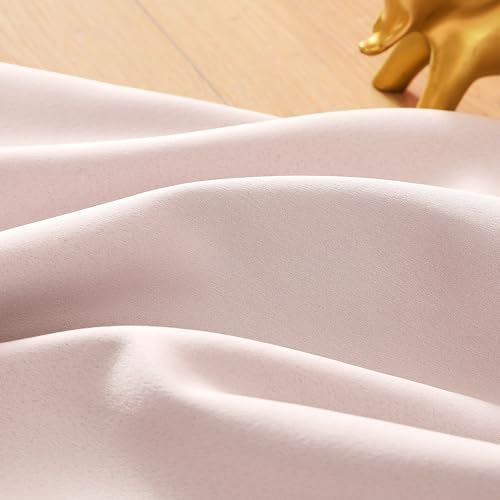 Treatmentex Pom-Pom Pink Half-Blackout Curtains 2 Panels Rod Pocket