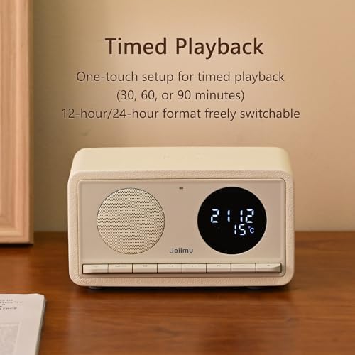 5-in-1 Bluetooth Speaker with Alarm Clock and Thermometer