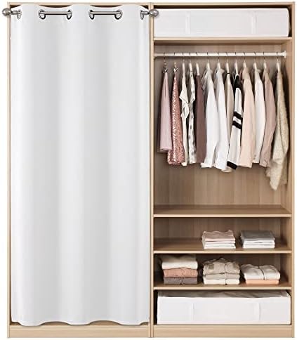 Joydeco Blackout Door Curtain 78 Inches Greyish White