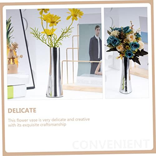 Stainless Steel Flower Vase for Home Decor and Centerpieces
