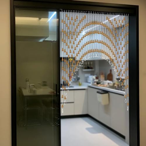 Amber Hanging Door Beads Crystal Curtain Partition