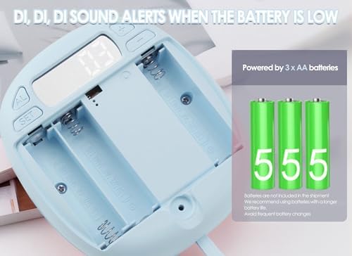 Dpofirs Vibration Alarm Clock for The Deaf with LED Display