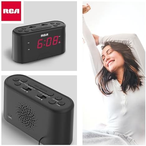RC551 Digital Clock Radio with Dual Alarm and Snooze
