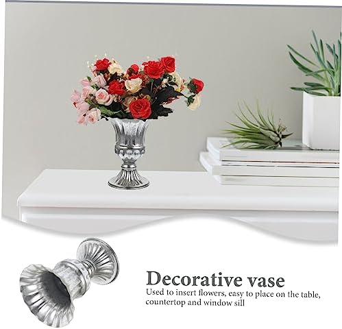 Garneck Elegant Metal Flowerpot for Dried Flowers and Plants