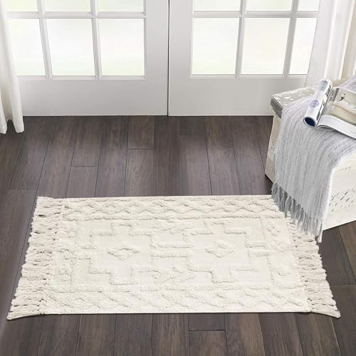 Uphome Boho Bathroom Rug 2 x 3 with Tassels