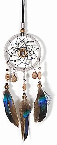 YGMONER Dream Catcher Car Interior Rearview Mirror Dangle Brown