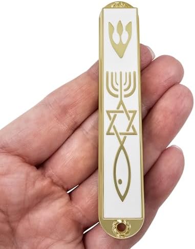 Protection Mezuzah Case with Scroll - 35 Inch White