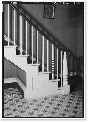 Historic Framed Print of Judge Oliver J Semmes House