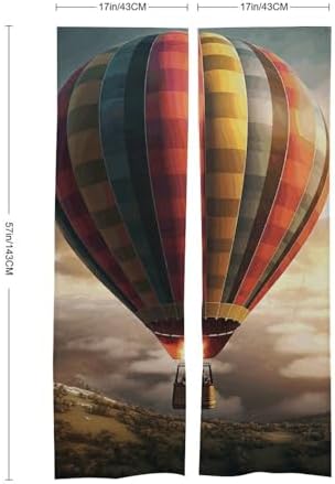 Hot Air Balloon Door Curtain Split Panel Privacy Divider