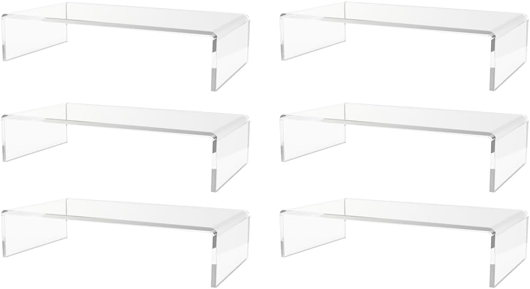 Marketing Holders Acrylic Riser Display Stand 6 Pack