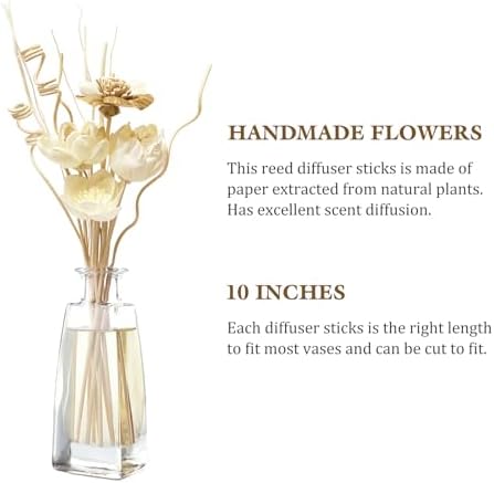 12Pcs Natural Reed Diffuser Sticks Set for Home Decor