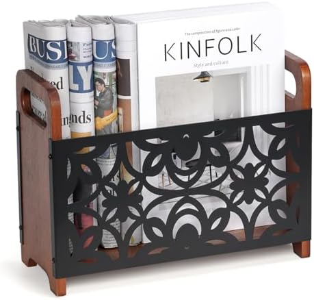 QILICHZ Magazine Holder Wood Floor Rack