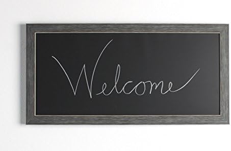 DesignOvation Wyeth Framed Chalkboard 13x26 Gray