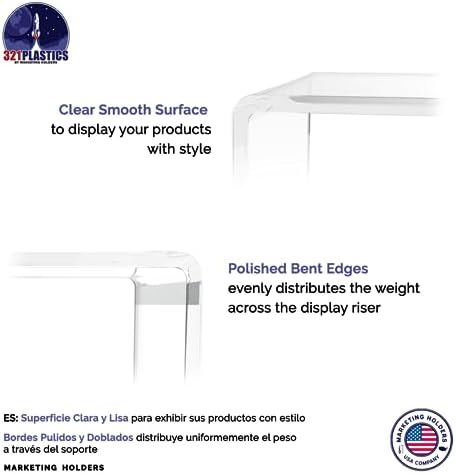 Clear Acrylic Riser Display Stand for Countertop