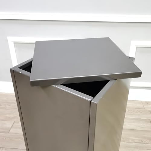 12 x 12 x 415 Brown Metal Cube Riser Stand