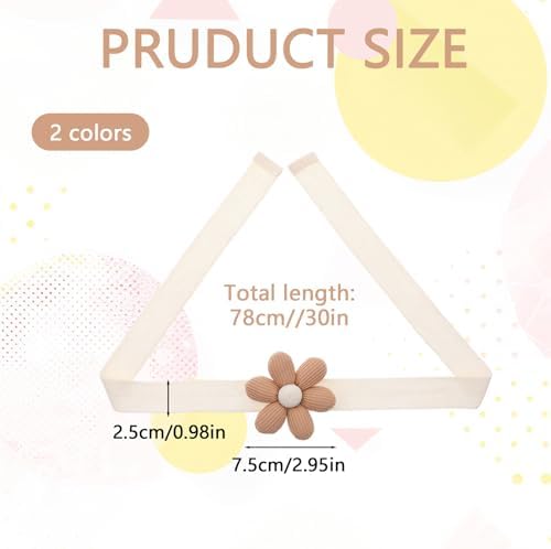 4PCS Dual-Tone Floral Curtain Tiebacks Boho Style