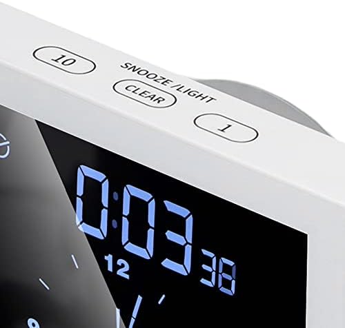 5in Wall Shower Clock Timer Alarm Analog Bathroom Clock with Digital Display